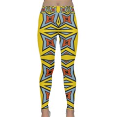 Abstract Pattern Geometric Backgrounds   Classic Yoga Leggings by Eskimos