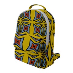 Abstract Pattern Geometric Backgrounds   Flap Pocket Backpack (large) by Eskimos