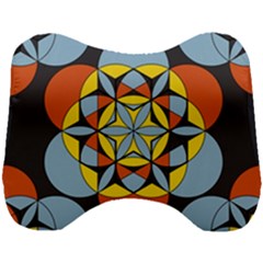 Abstract Pattern Geometric Backgrounds   Head Support Cushion by Eskimos