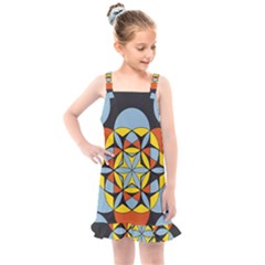 Abstract Pattern Geometric Backgrounds   Kids  Overall Dress by Eskimos