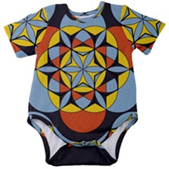 Abstract Pattern Geometric Backgrounds   Baby Short Sleeve Onesie Bodysuit by Eskimos