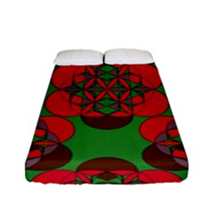 Abstract Pattern Geometric Backgrounds   Fitted Sheet (full/ Double Size) by Eskimos