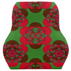 Abstract Pattern Geometric Backgrounds   Car Seat Back Cushion  by Eskimos