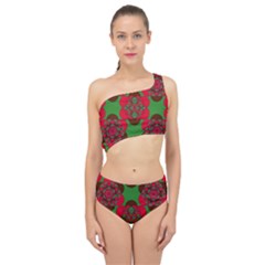 Abstract Pattern Geometric Backgrounds   Spliced Up Two Piece Swimsuit by Eskimos