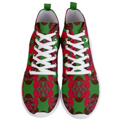 Abstract Pattern Geometric Backgrounds   Men s Lightweight High Top Sneakers by Eskimos