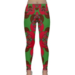 Abstract Pattern Geometric Backgrounds   Lightweight Velour Classic Yoga Leggings by Eskimos