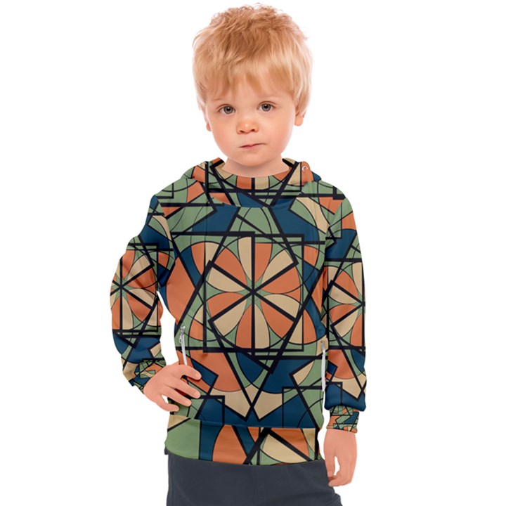 Abstract pattern geometric backgrounds   Kids  Hooded Pullover