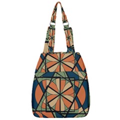 Abstract Pattern Geometric Backgrounds   Center Zip Backpack by Eskimos