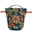 Abstract pattern geometric backgrounds   Drawstring Bucket Bag View2