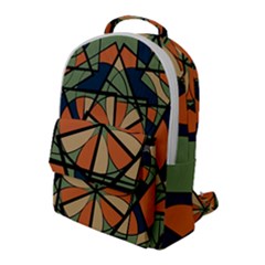 Abstract Pattern Geometric Backgrounds   Flap Pocket Backpack (large) by Eskimos