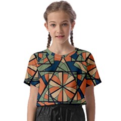 Abstract Pattern Geometric Backgrounds   Kids  Basic Tee