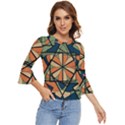 Abstract pattern geometric backgrounds   Bell Sleeve Top View1