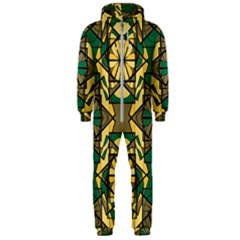 Abstract Pattern Geometric Backgrounds   Hooded Jumpsuit (men)  by Eskimos