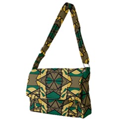 Abstract Pattern Geometric Backgrounds   Full Print Messenger Bag (s) by Eskimos