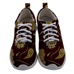 Floral Pattern Paisley Style  Athletic Shoes by Eskimos