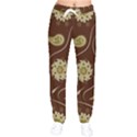 Floral pattern paisley style  Women velvet Drawstring Pants View1