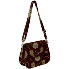 Floral Pattern Paisley Style  Saddle Handbag by Eskimos