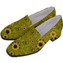 Floral pattern paisley style  Women s Chunky Heel Loafers View2