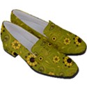 Floral pattern paisley style  Women s Chunky Heel Loafers View3