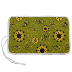 Floral Pattern Paisley Style  Pen Storage Case (m) by Eskimos