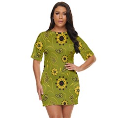 Floral Pattern Paisley Style  Just Threw It On Dress by Eskimos