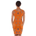 Floral pattern paisley style  Wrap Front Bodycon Dress View2