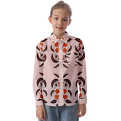 Floral Folk Damask Pattern  Kids  Long Sleeve Shirt by Eskimos