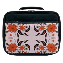 Floral Folk Damask Pattern  Lunch Bag by Eskimos