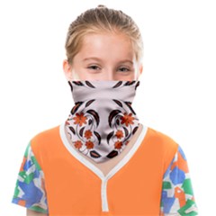 Floral Folk Damask Pattern  Face Covering Bandana (kids) by Eskimos