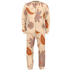 Folk Flowers Print Floral Pattern Ethnic Art Onepiece Jumpsuit (men)  by Eskimos