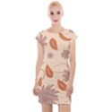 Folk flowers print Floral pattern Ethnic art Cap Sleeve Bodycon Dress View1