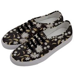 Folk Flowers Print Floral Pattern Ethnic Art Men s Classic Low Top Sneakers by Eskimos