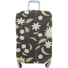 Folk Flowers Print Floral Pattern Ethnic Art Luggage Cover (large) by Eskimos