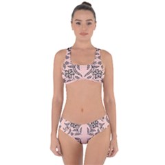 Floral Folk Damask Pattern  Criss Cross Bikini Set by Eskimos