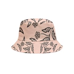 Floral Folk Damask Pattern  Bucket Hat (kids) by Eskimos