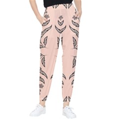 Floral Folk Damask Pattern  Tapered Pants by Eskimos