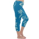 Folk flowers print Floral pattern Ethnic art Capri Winter Leggings  View3