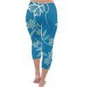 Folk flowers print Floral pattern Ethnic art Capri Winter Leggings  View4