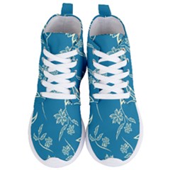 Folk Flowers Print Floral Pattern Ethnic Art Women s Lightweight High Top Sneakers by Eskimos