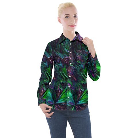 Mara Women s Long Sleeve Pocket Shirt by MRNStudios