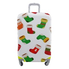 New Year s Multicolored Socks Luggage Cover (small) by SychEva