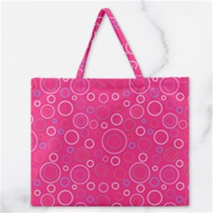 Circle Zipper Large Tote Bag by SychEva