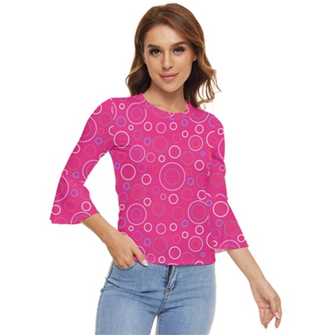 Circle Bell Sleeve Top by SychEva