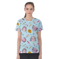 Hedgehogs Artists Women s Cotton Tee