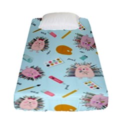 Hedgehogs Artists Fitted Sheet (single Size) by SychEva