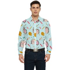 Hedgehogs Artists Men s Long Sleeve  Shirt by SychEva