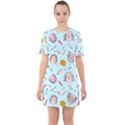 Hedgehogs Artists Sixties Short Sleeve Mini Dress View1