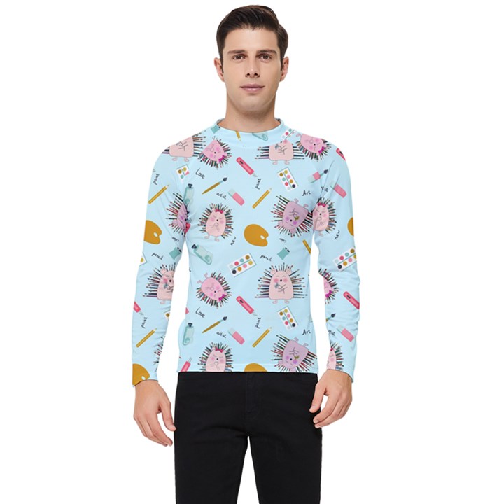 Hedgehogs Artists Men s Long Sleeve Rash Guard