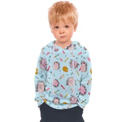 Hedgehogs Artists Kids  Overhead Hoodie by SychEva