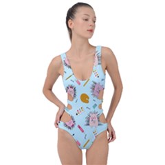 Hedgehogs Artists Side Cut Out Swimsuit by SychEva